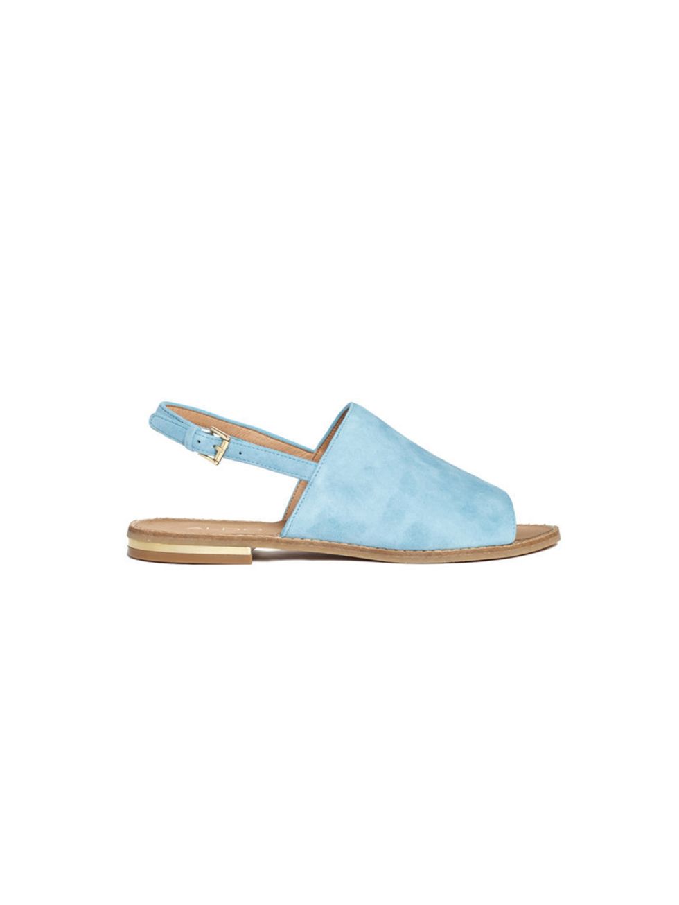 <p>Just slip them on, and slide right on down to the beach.</p><p>Aldo slides, £50, from <a href="http://www.asos.com/ALDO/ALDO-Cassica-Light-Blue-Flat-Sandals/Prod/pgeproduct.aspx?iid=3898075&amp;SearchQuery=aldo%20sandal&amp;sh=0&amp;pge=0&amp;pgesize=3