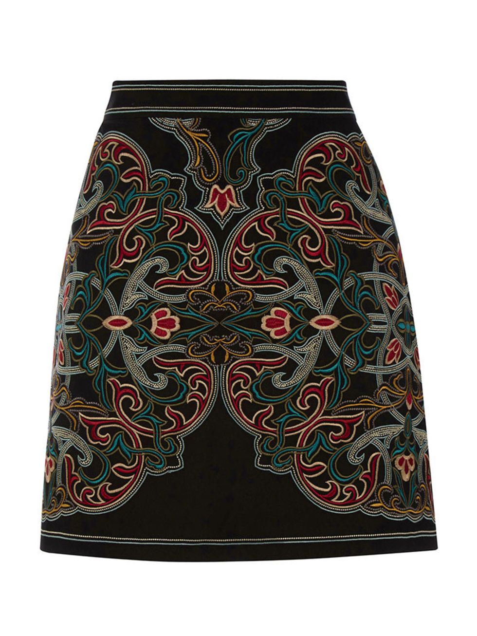 <p><a href="http://www.warehouse.co.uk/embroidered-skirt/skirts/warehouse/fcp-product/02482399" target="_blank">Warehouse </a>skirt, £65</p>