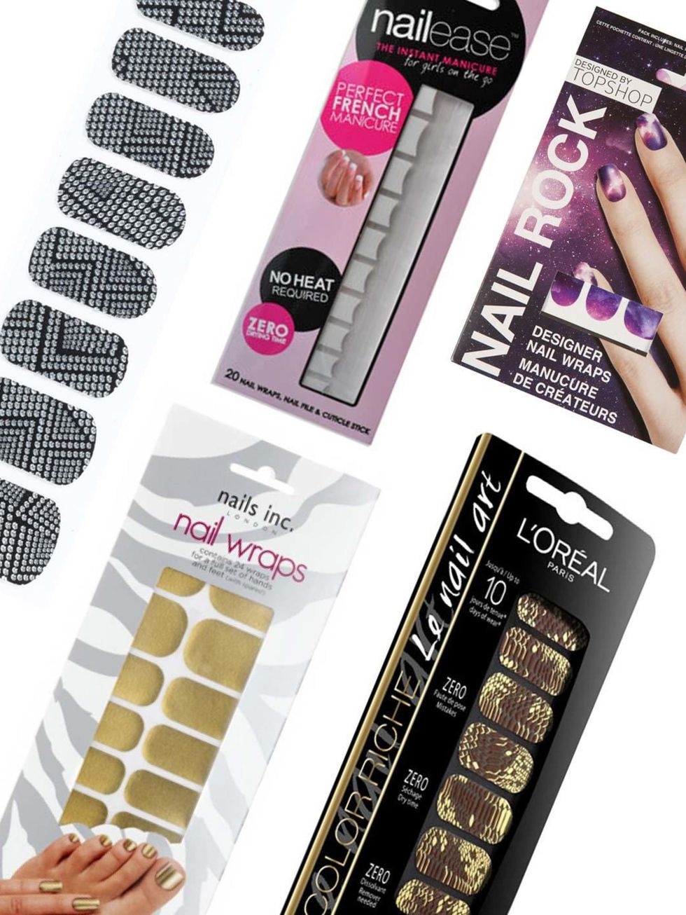 <p>We all love the look of freshly painted nails but sometimes the hassle, and the potential mess, is enough to put us off our usual manicure regime. Cue nail wraps, the lazy girls answer to perfect nails in an instant.</p><p>Now available in countless st