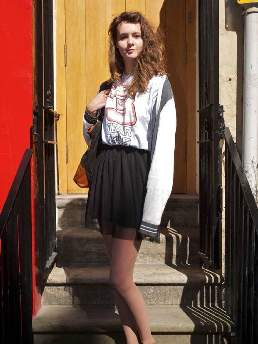 <p>Photo by Rob McDougall.Iona Campbell, 18, Student. Charity shop dress, H&amp;M cardigan, River Island shoes.</p>