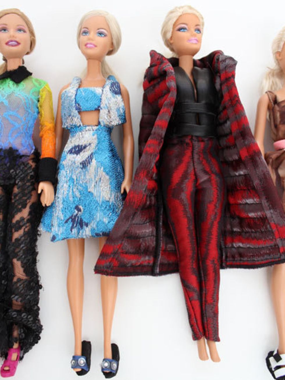 <p>Christopher Kane's fashion dolls</p>