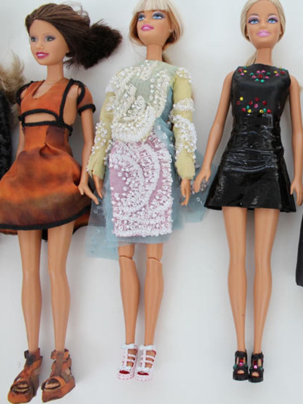<p>Christopher Kane's fashion dolls</p>