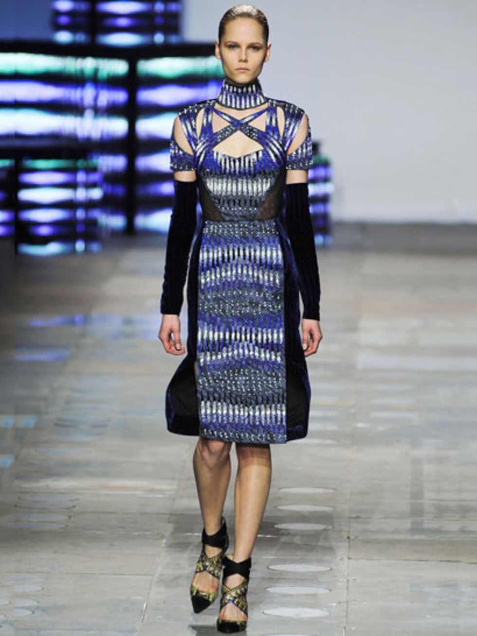<p>Peter Pilotto AW 12 look, later customised for Gwen Stefani </p>