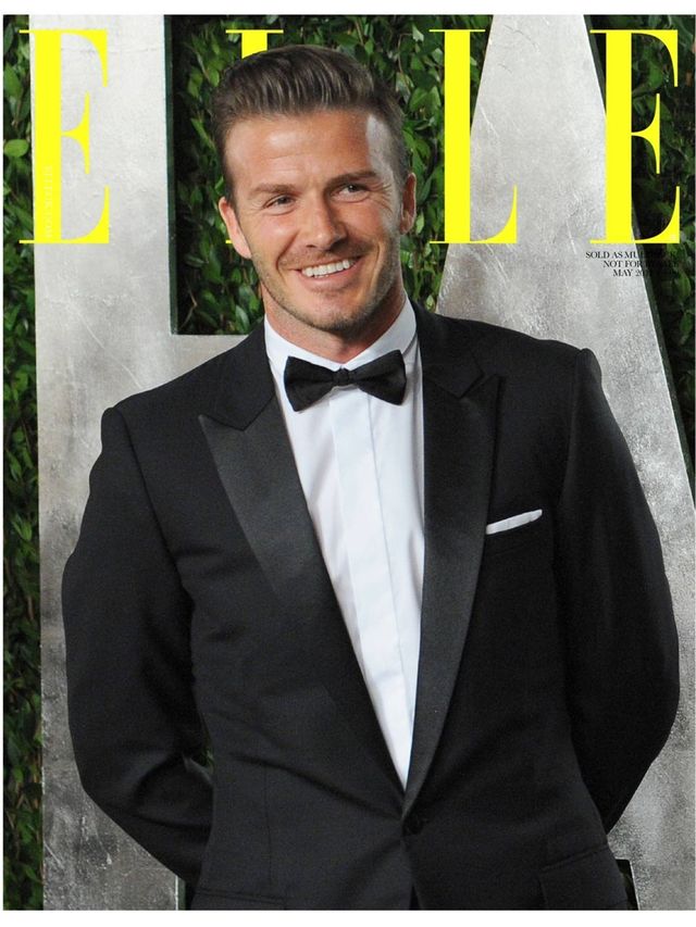 <p>David Beckham suitably sharp in a suit perhaps?</p>