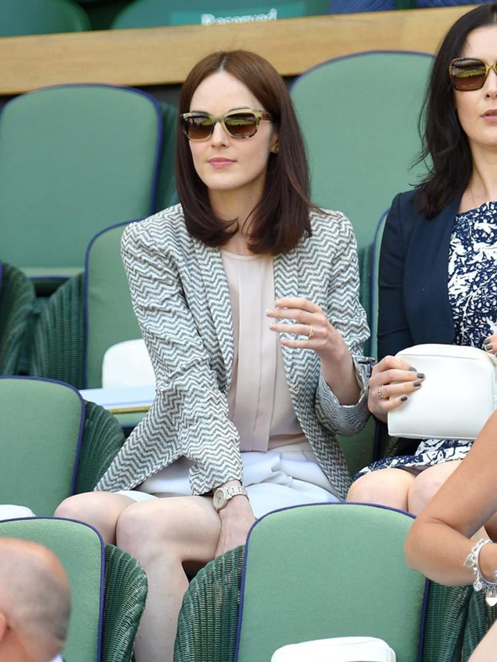 Michelle Dockery at Wimbledon 2015 in London.