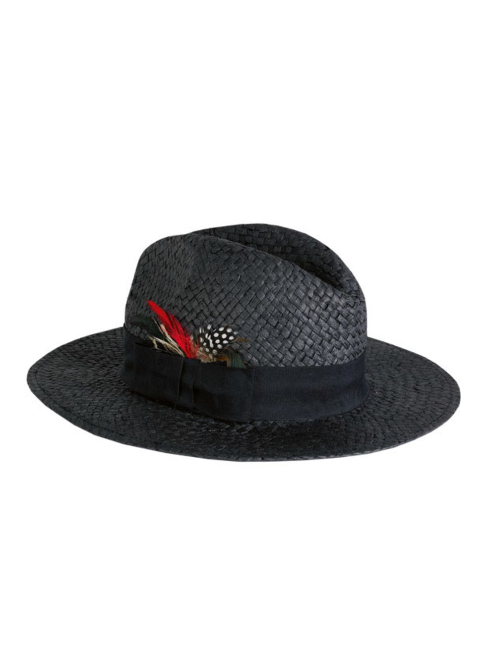 <p><a href="http://www.urbanoutfitters.co.uk/accessories/hats/icat/whats/&amp;bklist=icat,5,shop,womens,womensaccessories,whats">Urban Outfitters</a> black straw fedora, £22</p>