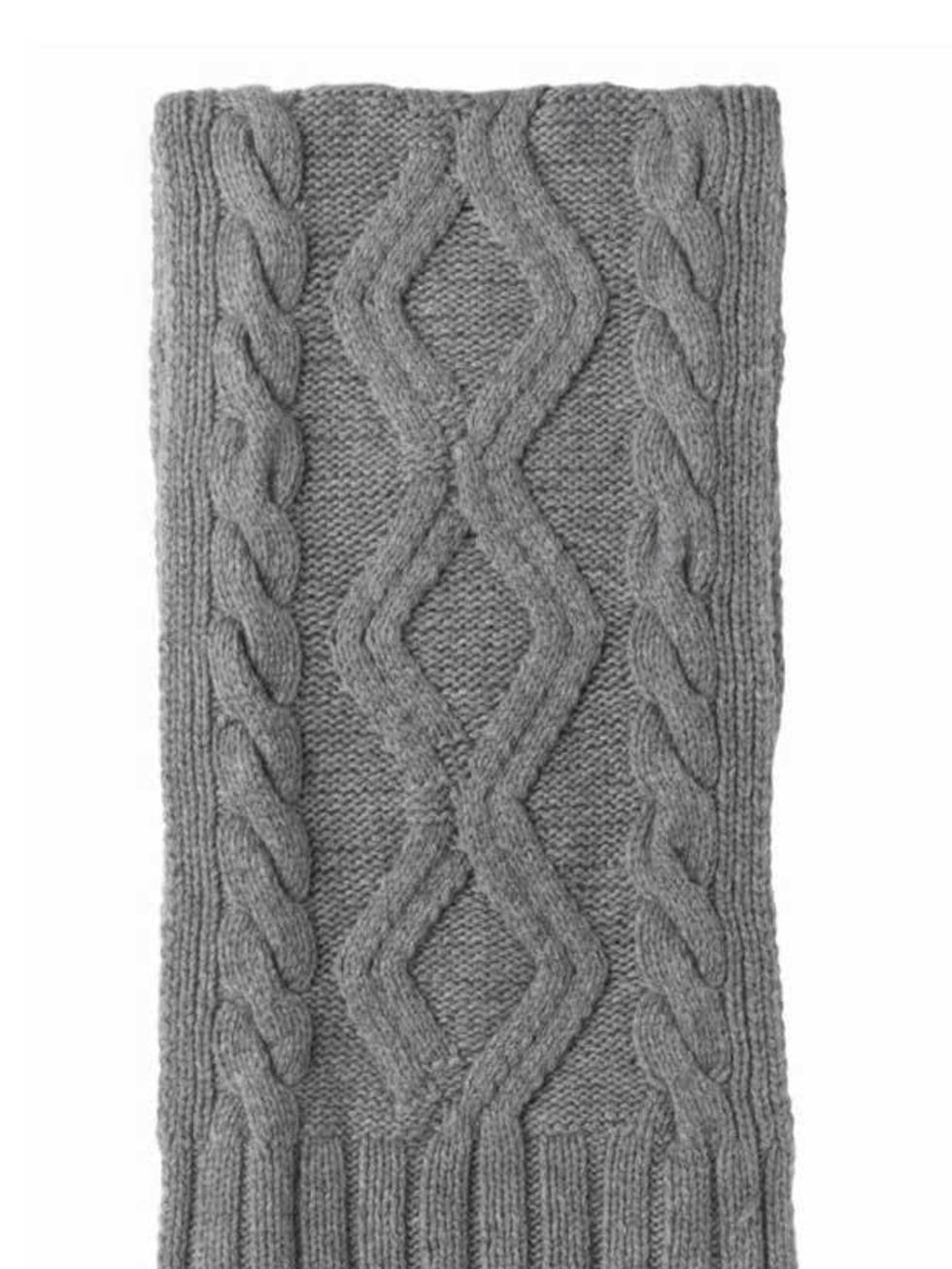 <p>Banana Republic cashmere aran scarf, was £98 now £59.99, for stockists call 0207 758 3550</p>