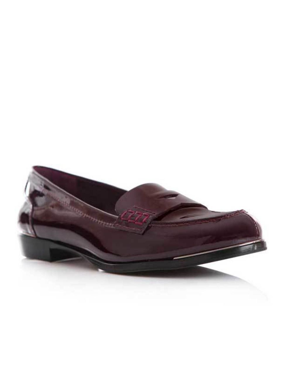 <p>Miu Miu burgundy patent loafers, was £300, now £180, at <a href="http://www.matchesfashion.com/fcp/product/Matches-Fashion//miu-miu-MIU-Y-5D7724-XWA-shoes-BURGUNDY/46203">Matches</a> </p>