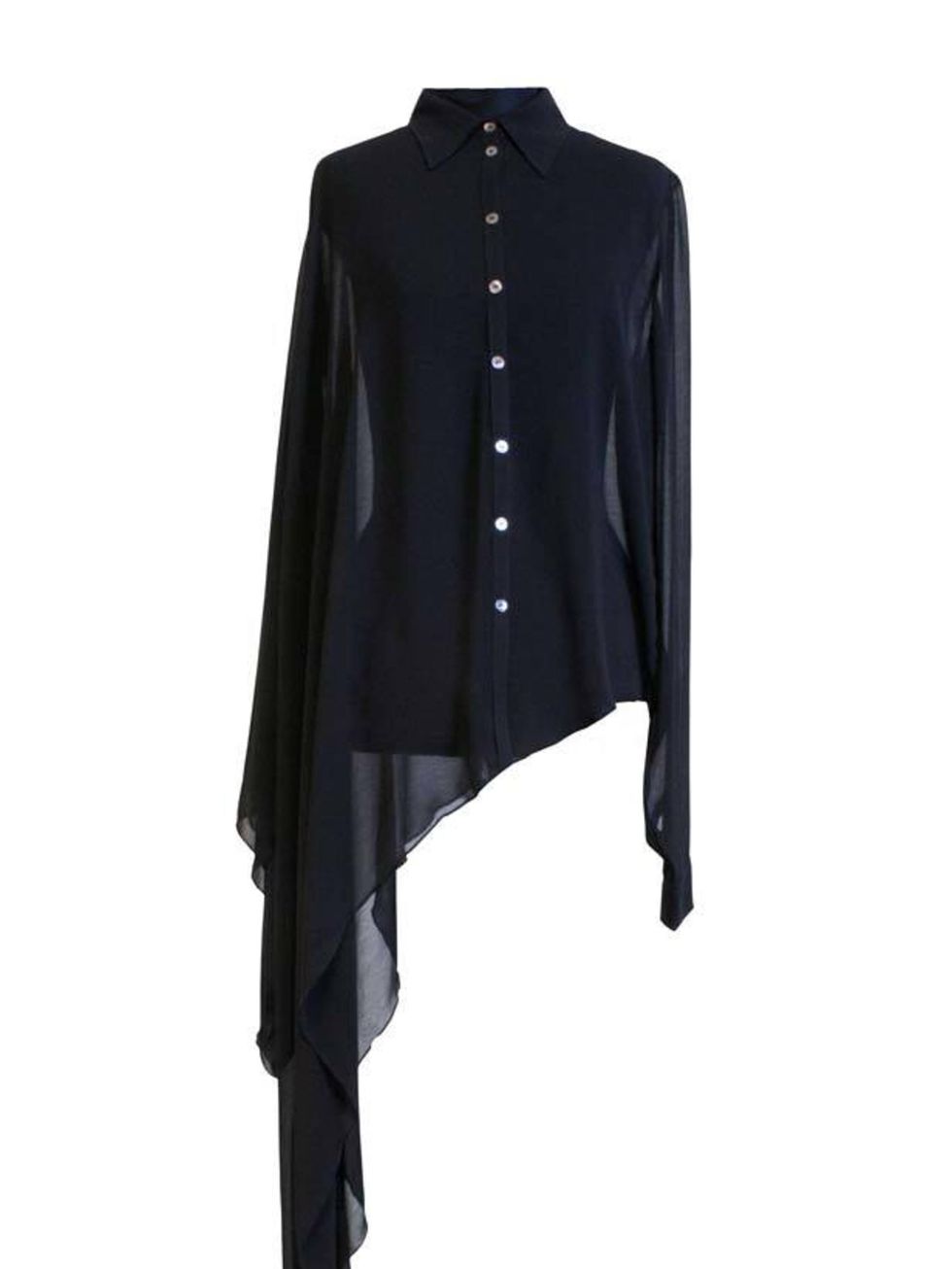 <p>BACK by Ann-Sofie Back black draped shirt, £165, at The Convenience Store, for stockists call 0208 968 9095</p>