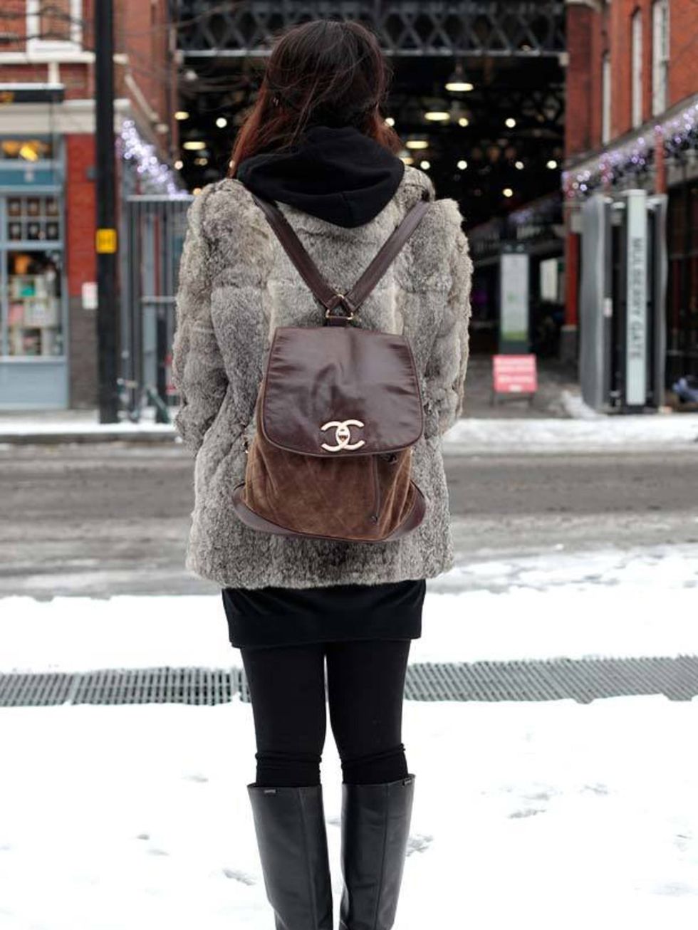 <p>Photo by Silvia Olsen.Nadisa, 28, Retail Manager. Vintage coat &amp; bag, Camper boots. </p>
