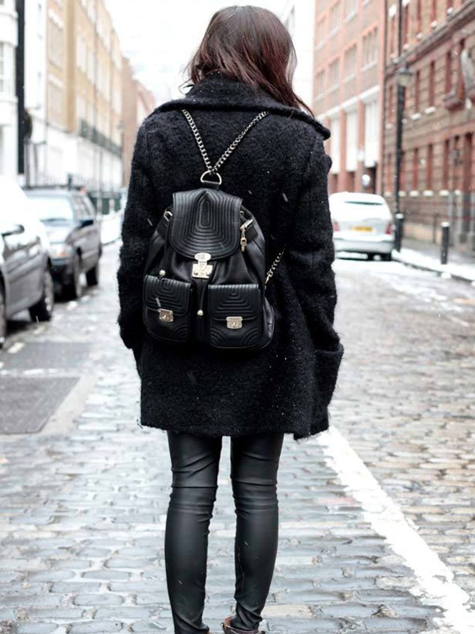 <p>Photo by Silvia Olsen.Leighanne, 27, Buyer. Topshop coat &amp; trousers, Hudson boots, Reiss bag. </p>