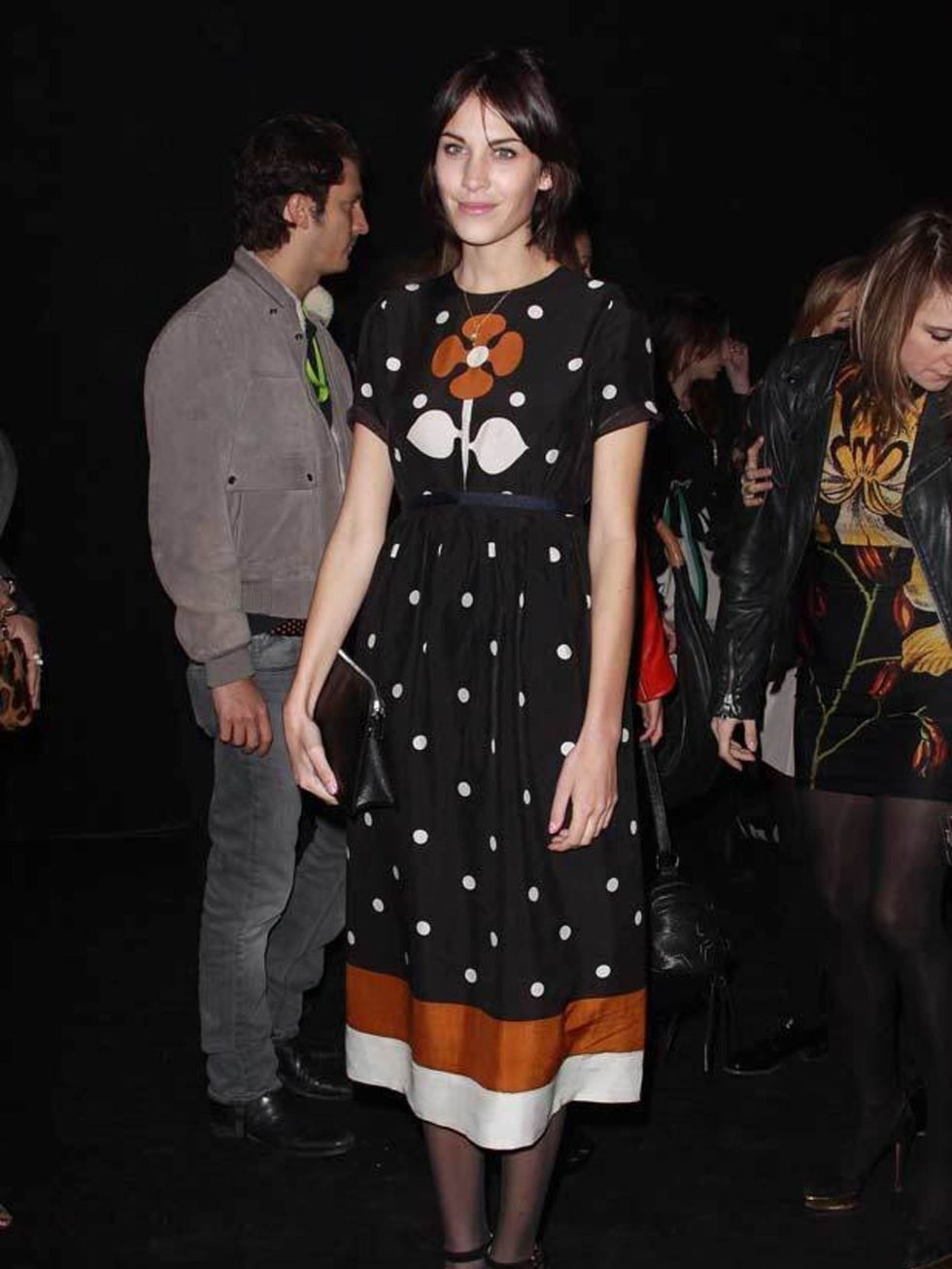 <p><a href="http://www.elleuk.com/starstyle/style-files/%28section%29/Alexa-Chung">Alexa Chung</a> at the Etam Spring/Summer 2011 collection launch at Grand Palais in Paris, 24 January 2011</p>