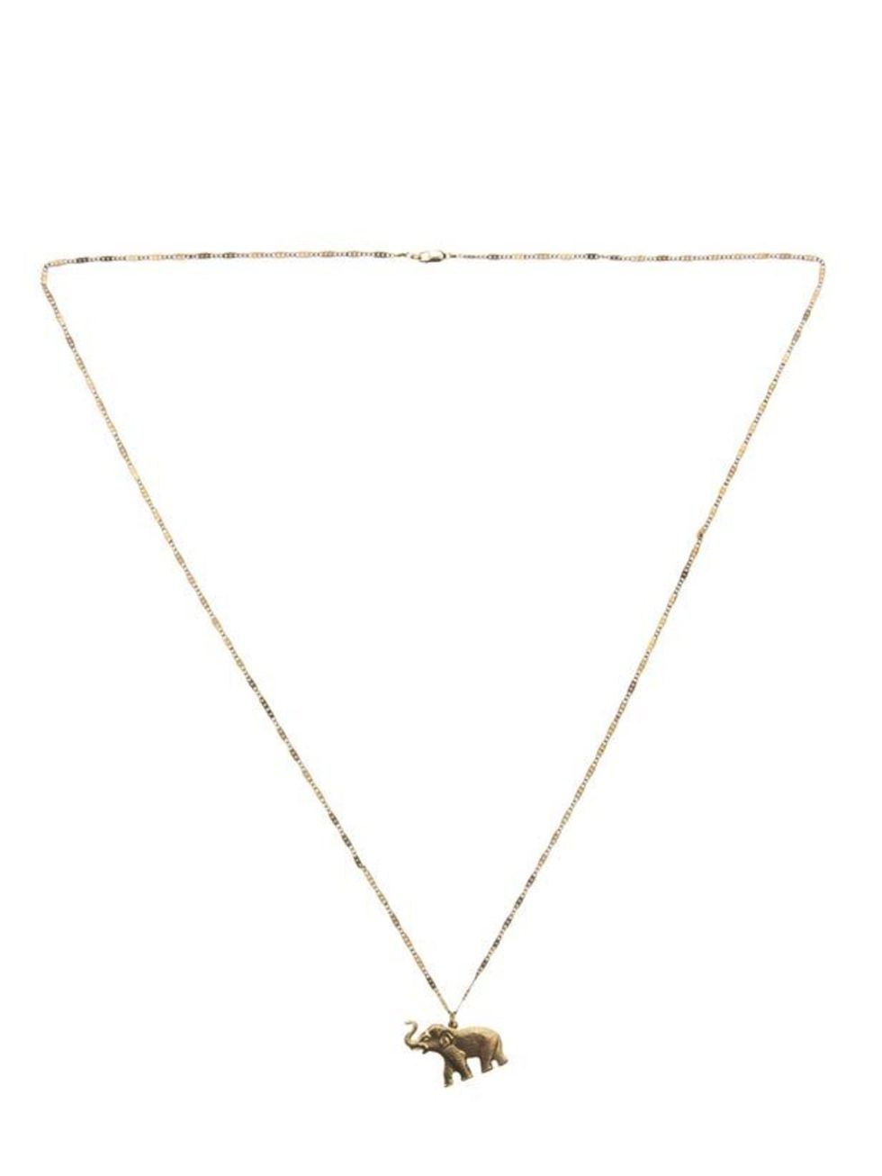 <p>Vanessa Mooney elephant necklace, £35, at <a href="http://www.farfetch.com/shopping/women/search/schid-76616e65737361206d6f6f656e79/item10053525.aspx">Farfetch</a></p>