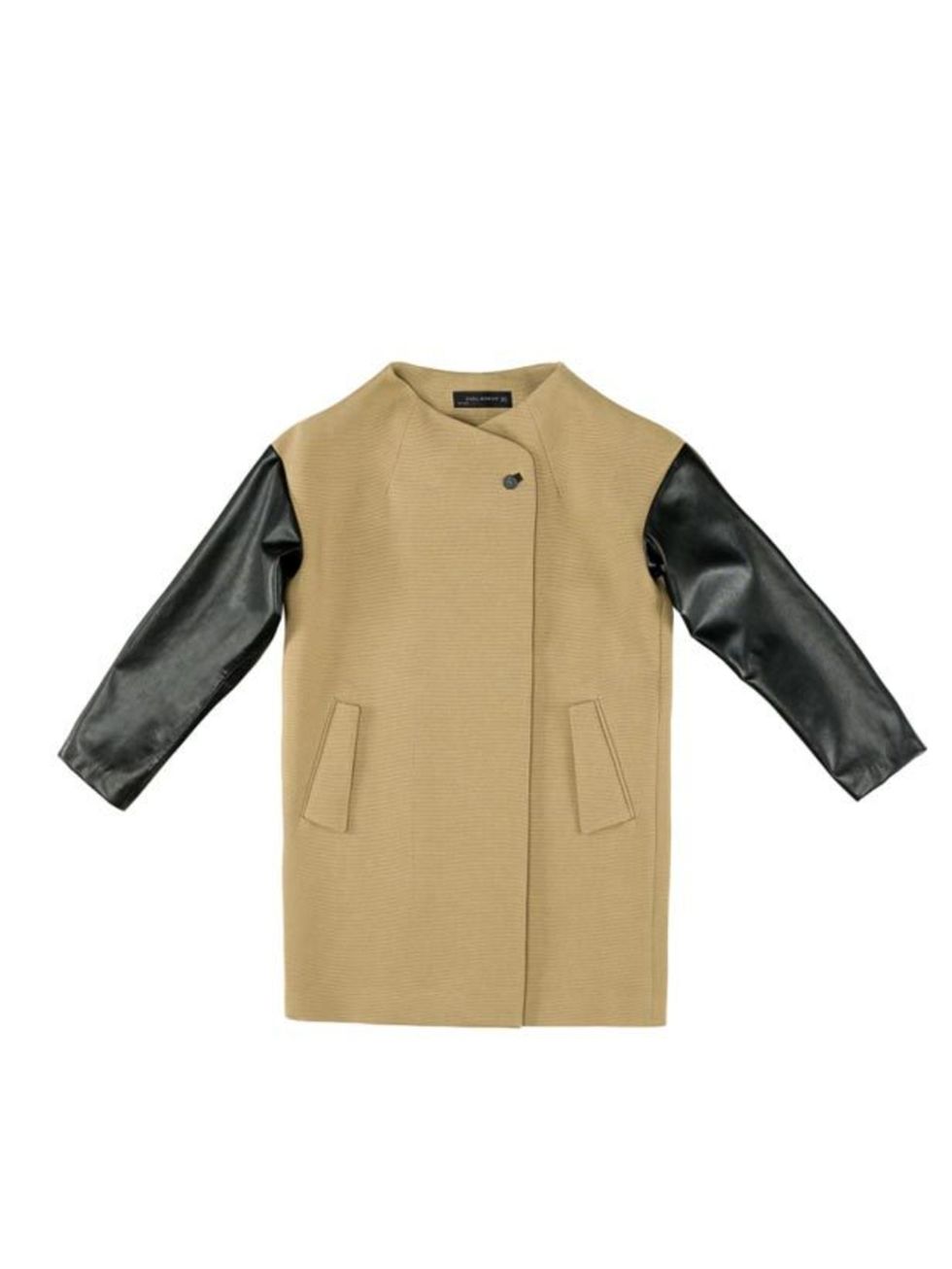 <p><a href="http://www.zara.com/webapp/wcs/stores/servlet/product/uk/en/zara-S2011/61134/289030/STUDIO%2BCOAT%2BWITH%2BCOMBINATION%2BSLEEVE"> </a></p><p>You cant go wrong with leather or camel so invest in this stand-out staple to see you through seasons