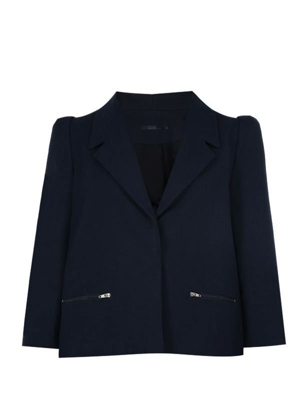 <p>Cos navy jacket, £99, for stockists call 020 7478 0400</p>