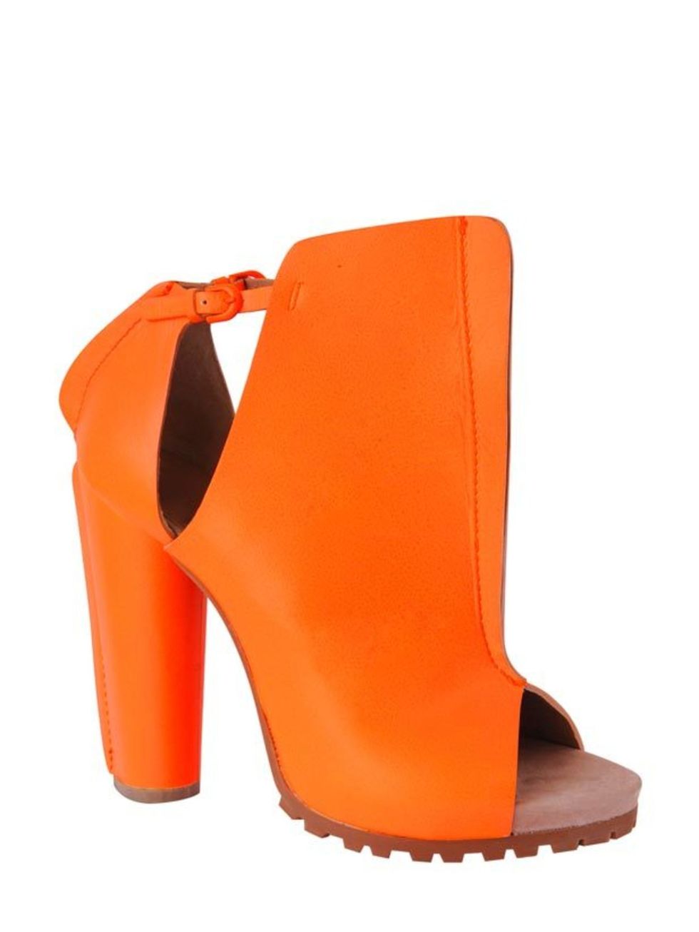 <p>Cacharel orange leather boots, £345, at Harvey Nichols, for stockists call 0207 235 5000 </p>