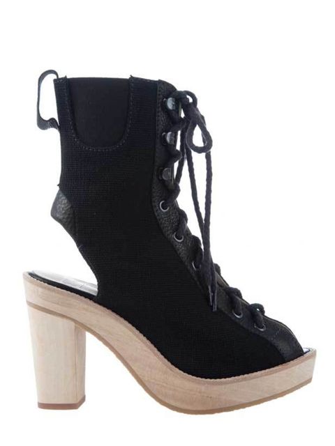 <p>b Store lace-up peep-toe boots, £259, for stockists call 0207 734 6846 </p>
