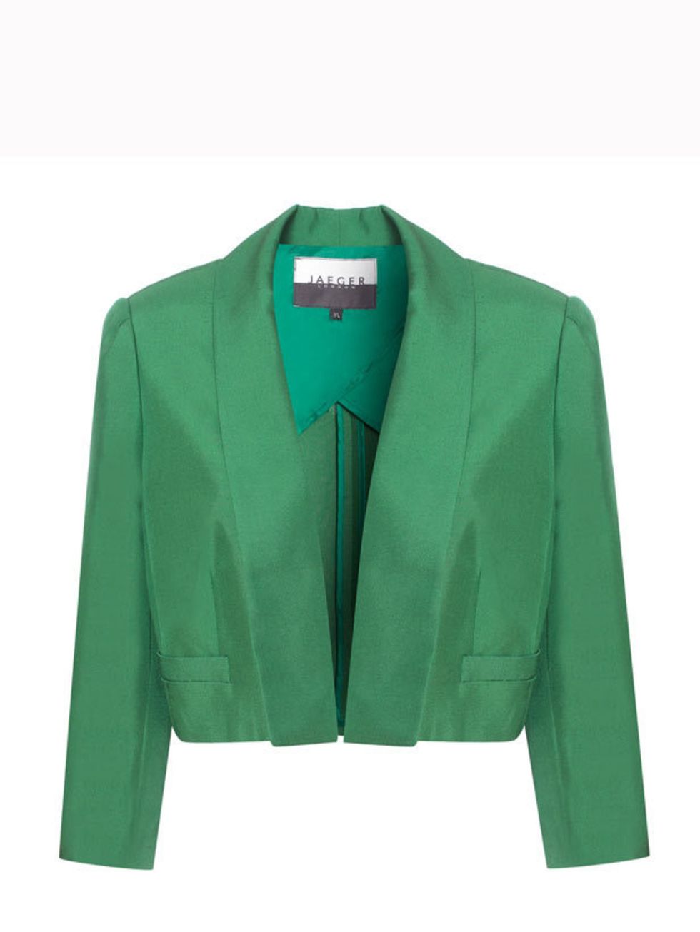 <p>Jaeger cropped jacket, £199, for stockist information call 0845 051 0063 </p>