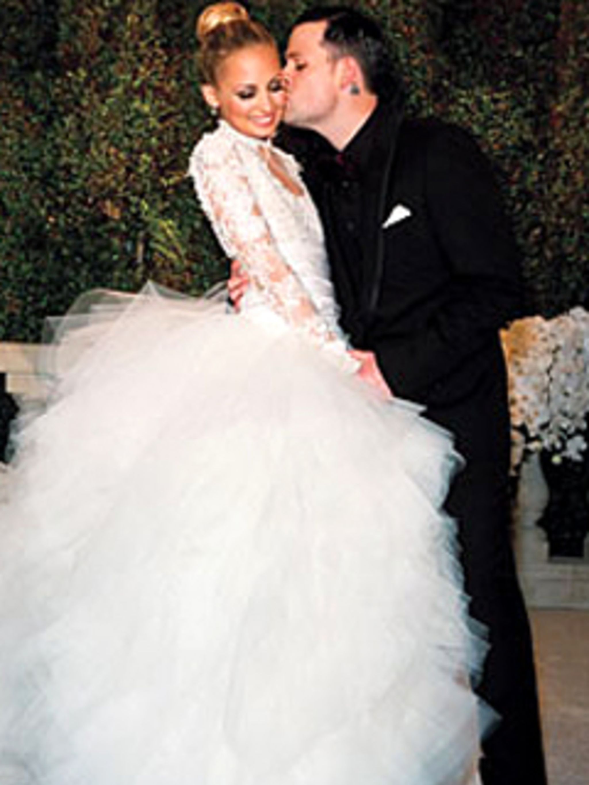 Nicole Richie's candy floss bridal gown revealed