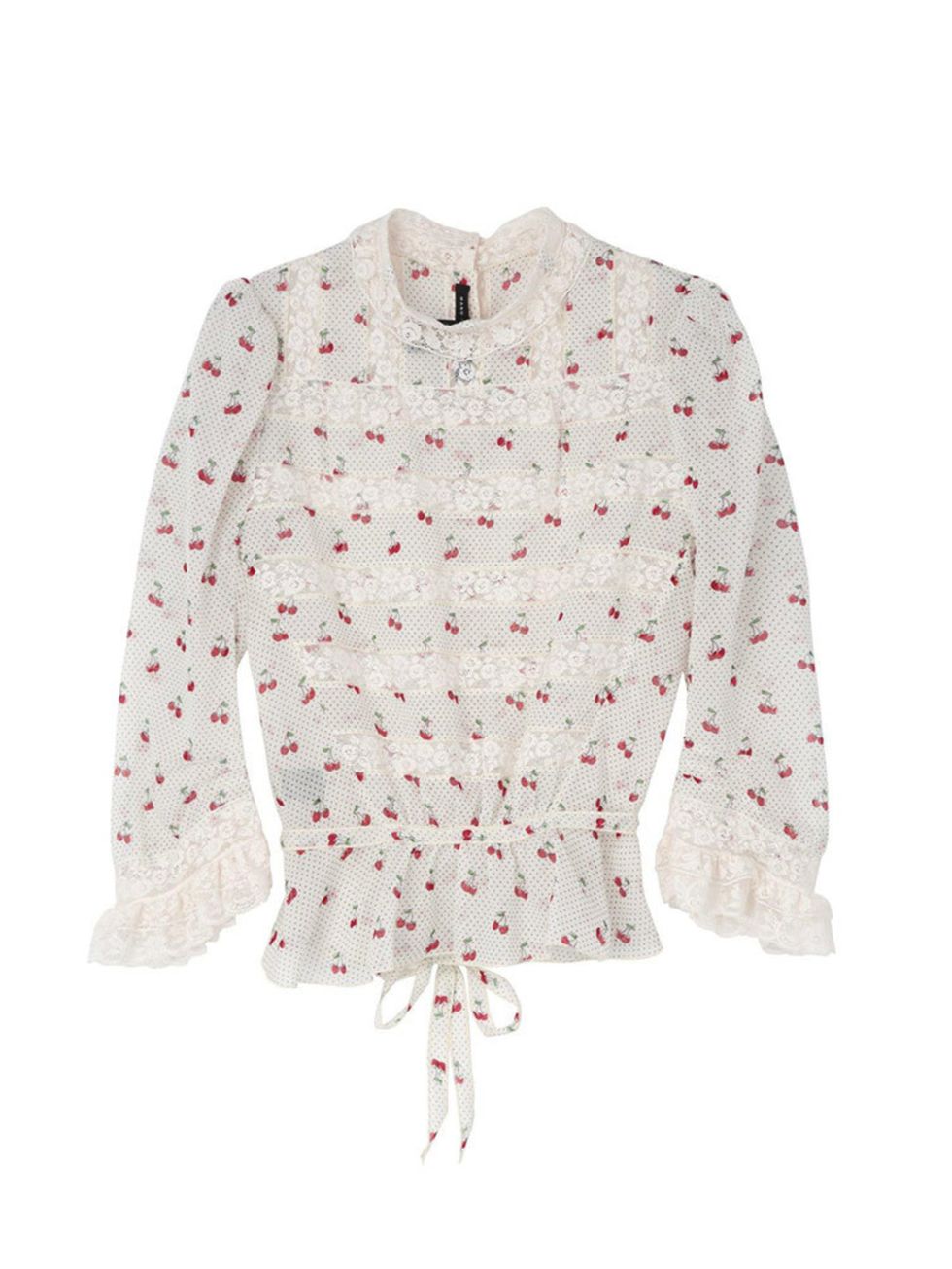 <p><a href="http://www.veryexclusive.co.uk/marc-by-marc-jacobs-cherry-pin-dot-voile-victoriana-blouse-white/1600039895.prd" target="_blank">Marc by Marc Jacobs</a> blouse, £345</p>