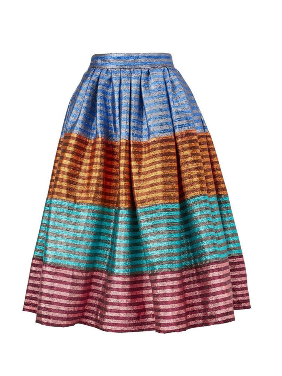 <p><a href="http://www.veryexclusive.co.uk/house-of-holland-tequila-stripe-skirt-multicolour/1600033742.prd" target="_blank">House of Holland</a> skirt, £260</p>