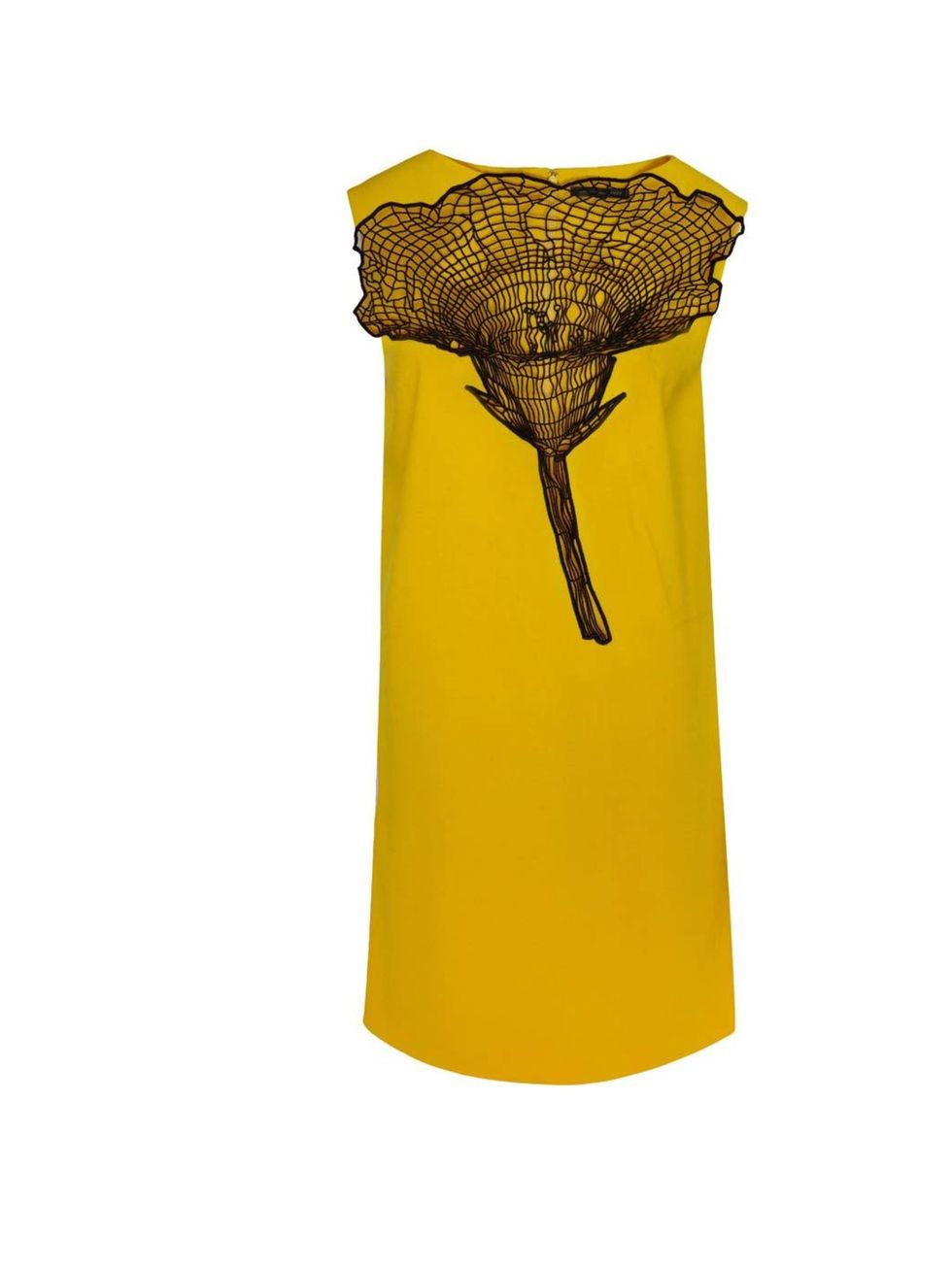 <p>Featuring a delicate lace flower motif as its focal point  a prominent feature of Christopher Kane's Spring/Summer 2014 collection  <a href="http://www.liberty.co.uk/fcp/product/Liberty//Yellow-Lace-Flower-Wool-Shift-Dress/97822">this wool shift dres