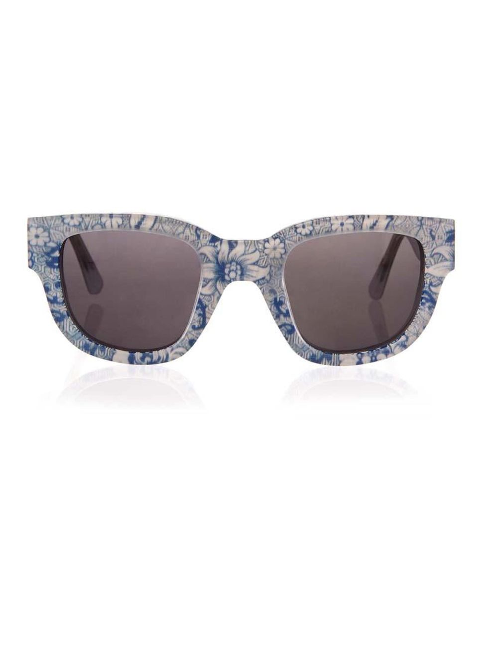 <p>Archive print..  Modern shape</p><p>Acne Studios Liberty print collaboration sunglasses £250 from <a href="http://www.liberty.co.uk/fcp/product/Liberty//Blue-Frame-LA-Liberty-Print-Acetate-Sunglasses/100522">Liberty</a></p>