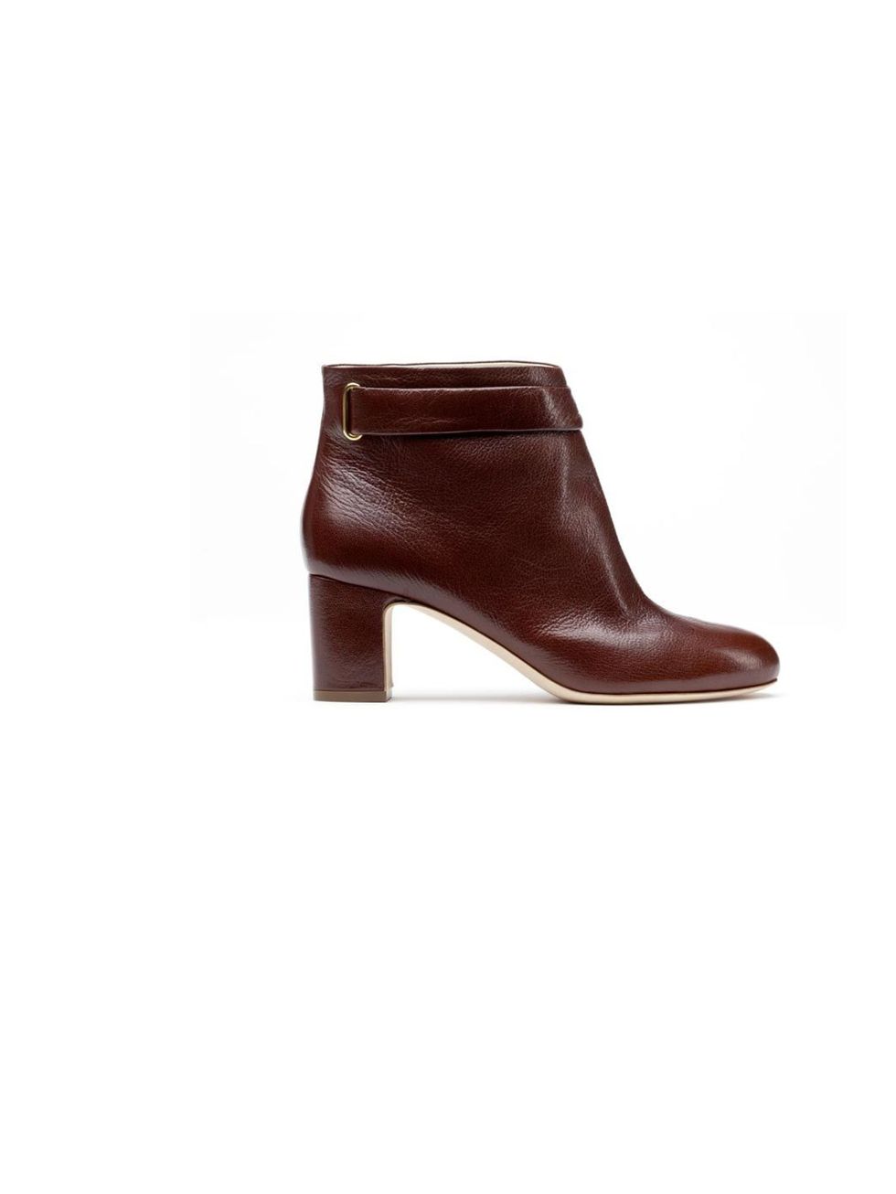 <p>Rupert Sanderson 'Sargon' ankle boot in red, £625, For stockists call 0207 491 2220</p>