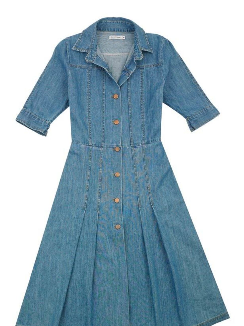 <p>Fashions love affair with denim is embodied in this dress by cult French label Surface To Air- swap your tea dresses for it now... Surface To Air denim dress, £167, at <a href="http://www.urbanoutfitters.co.uk/">Urban Outfitters</a> </p>
