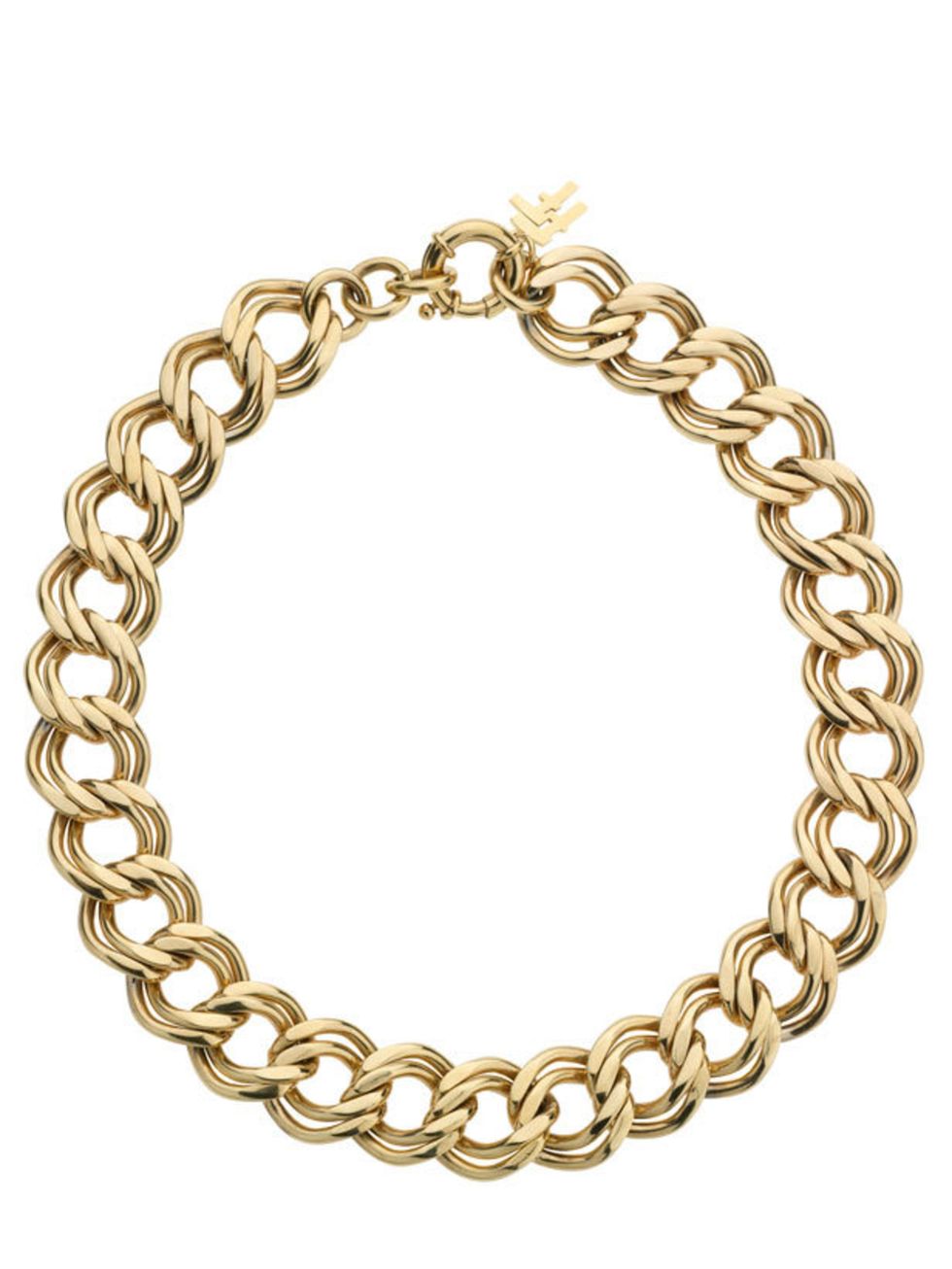 <p>Folli Follie gold link necklace,£110, for stockists call 0207 499 6633</p>
