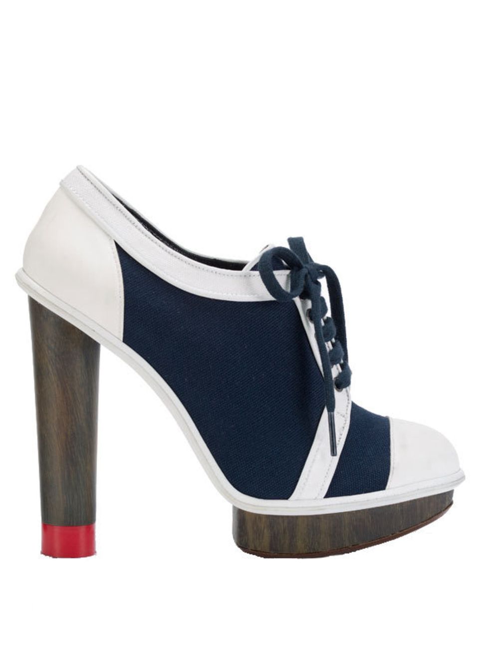 <p>Tommy Hilfiger navy &amp; white shoe boot, £165, for stockists call 0207 479 7550 </p>