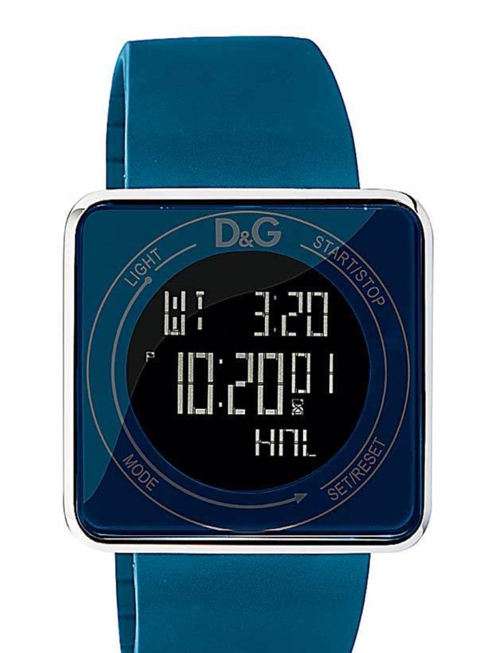 <p>Add a sporty, colourful edge to your spring look with D&amp;Gs uber modern, touch screen watch. D&amp;G rubber strap watch, £165, for stockists call 01628 770 988 </p>