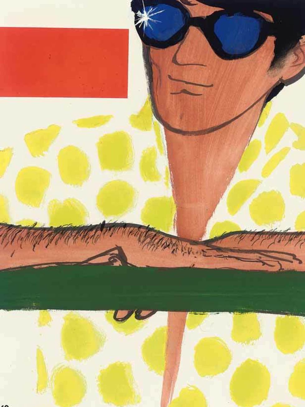 <p>A piece created for cover art in 1964, by the renowned illustrator René Gruau (1909-2004), who created some of the most iconic fashion images of the 20th century.</p><p>?</p>