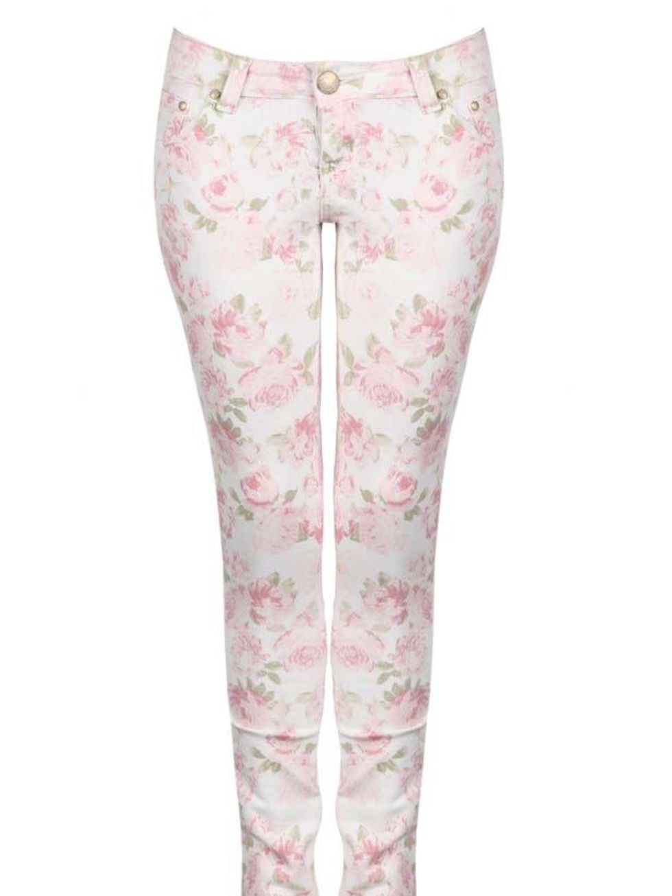 <p><a href="http://www.newlook.com/shop/womens/jeans/floral-print-skinny-jeans_220413219">New Look</a> skinny floral jeans, £25.99</p>