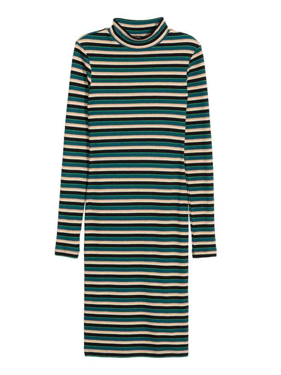 <p>Start simple. A striped dress is the easiest way to wear head-to-toe stripes. </p>

<p>Dress, £29.99, <a href="http://www2.hm.com/en_gb/productpage.0351851004.html" target="_blank">H&M</a></p>