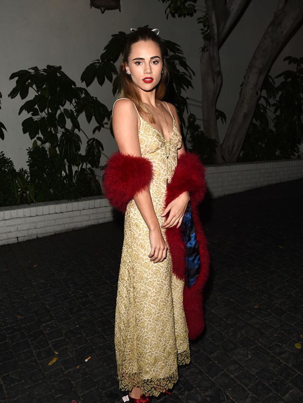 Suki Waterhouse attends the W Magazine celebration of the 'Best Performances' Portfolio at Chateau Marmont in Los Angeles, January 2016.
