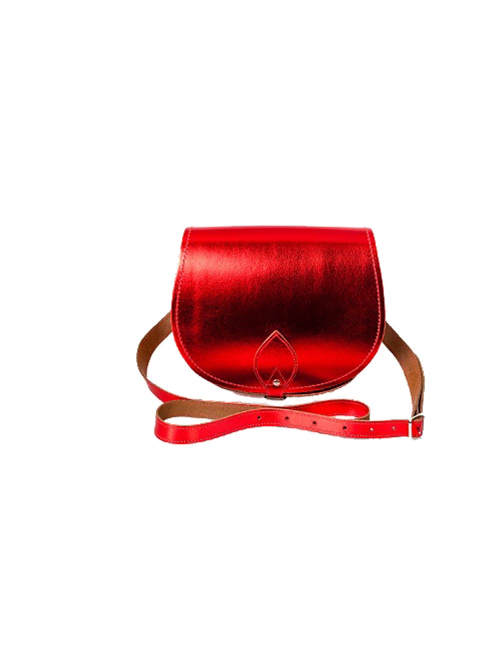 <p>From the office to the party to the Christmas market, a hassle-free yet statement-inducing metallic bag is a festive must-have <a href="http://www.zatchels.com/">Zatchels</a> red metallic saddle bag, £55</p>