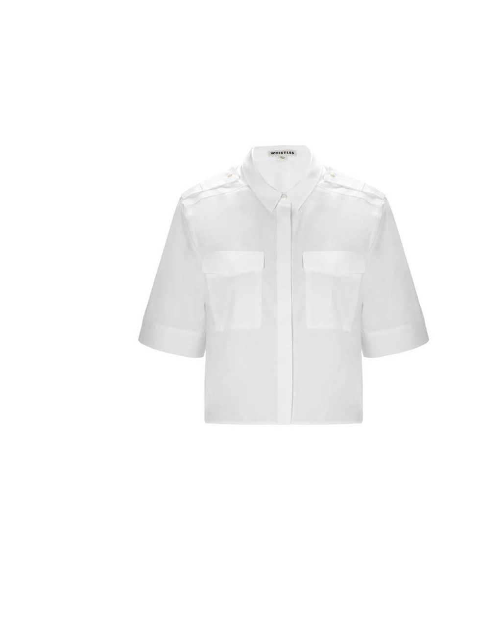 <p>A white shirt is a perfect blank canvas for any outfit.</p><p>Get this one from <a href="http://www.whistles.co.uk/fcp/categorylist/dept/new_in-tops?resetFilters=true">Whistles</a>, £115</p>