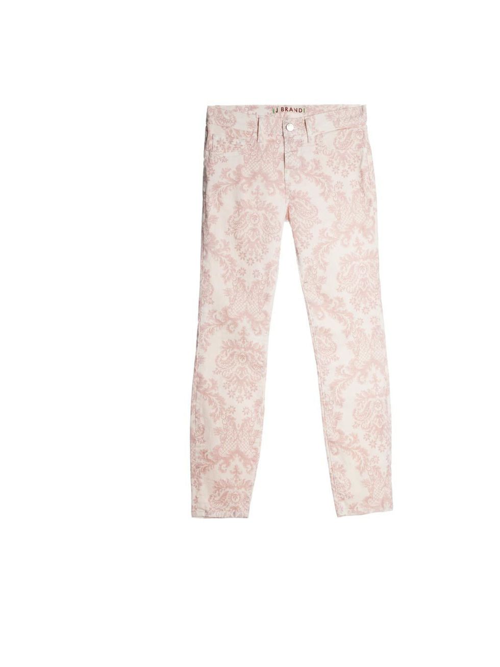 <p>J Brand printed jeans, £240, at Harrods, for stockists call 0207 730 1234</p>