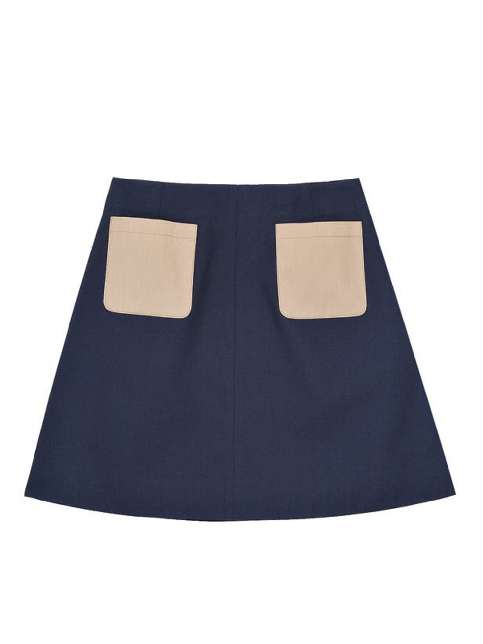 <p>Cos A-line skirt with contrast pockets, for stockists call 0207 478 0400</p>