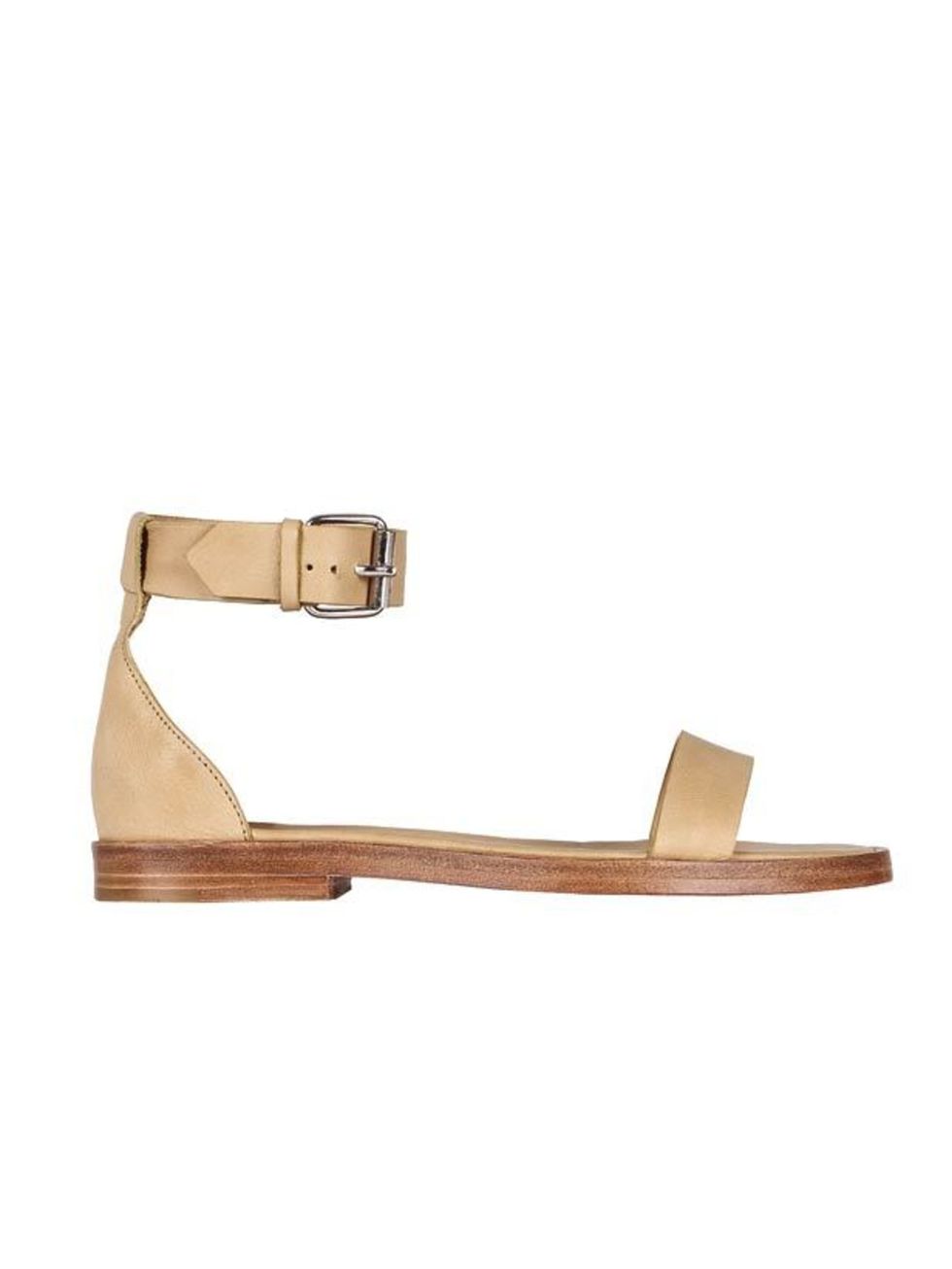 <p>Perfectly capturing summers luxe minimalism, these leather sandals will work with everything from off-duty denim to nude shift dresses COS sandals, £79, fot stockists call 0207 478 0400</p>