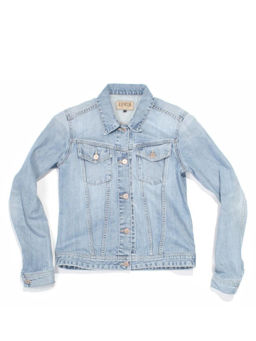 <p>Edwin denim jacket, £175, at The Three Threads, for stockists call 0207 749 0503</p>