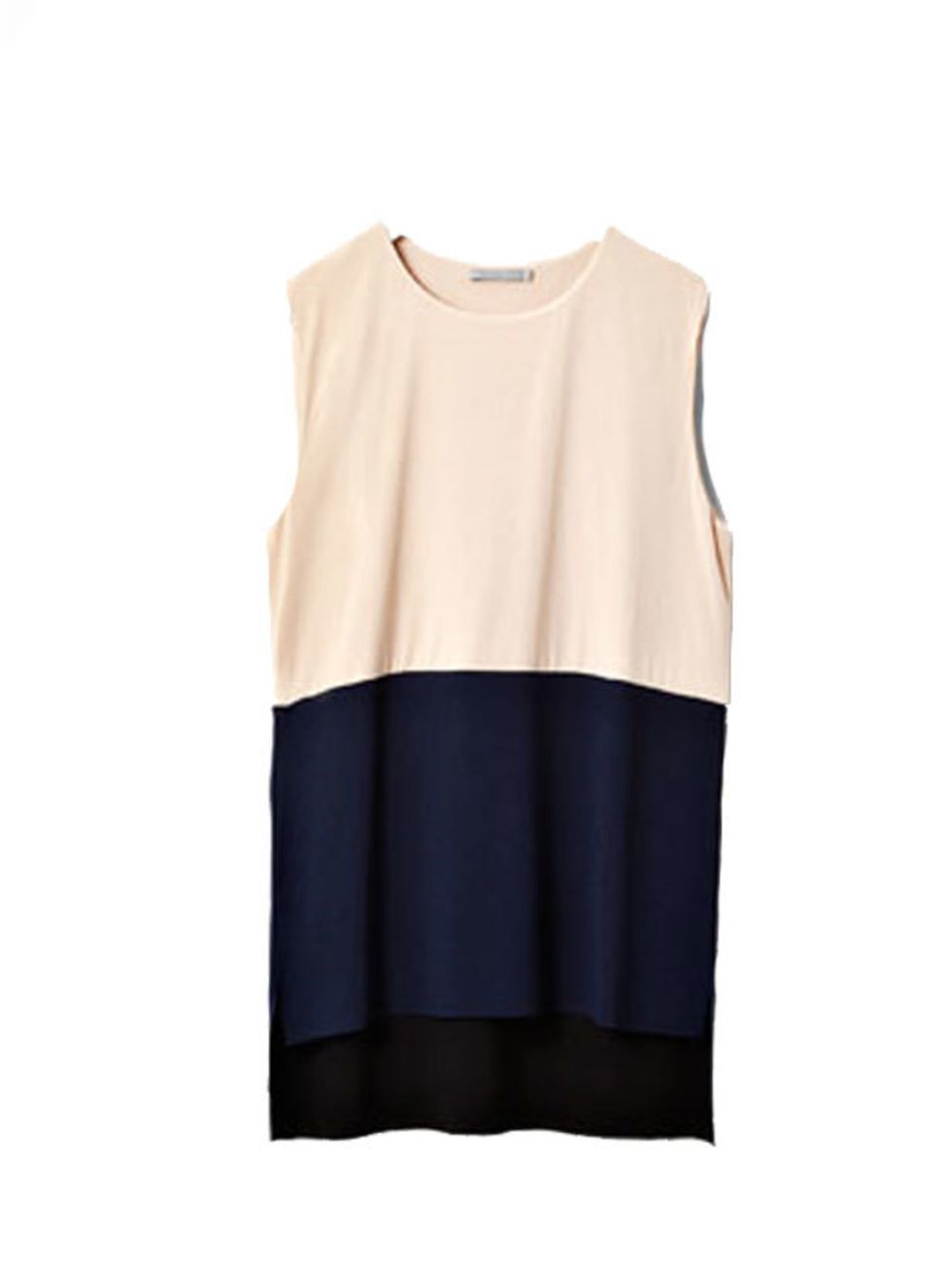 <p>Solving your summer workwear dilemmas, this sleek and simple vest ticks off the colour-blocking trend in an instant.... <a href="http://www.cosstores.com/gb/site/home__start.nhtml">COS</a> two-tone top,£29</p>
