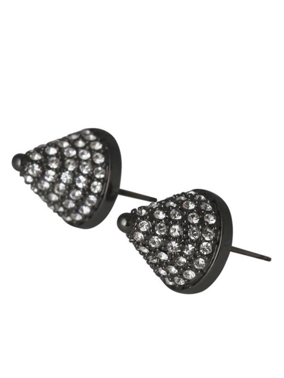 <p>Eddie Borgo cone stud earrings, £205, available from <a href="http://www.liberty.co.uk/fcp/product/Liberty//Gunmetal-Pave-Cone-Stud-Earrings-Eddie-Borgo-/62689">Liberty</a></p>
