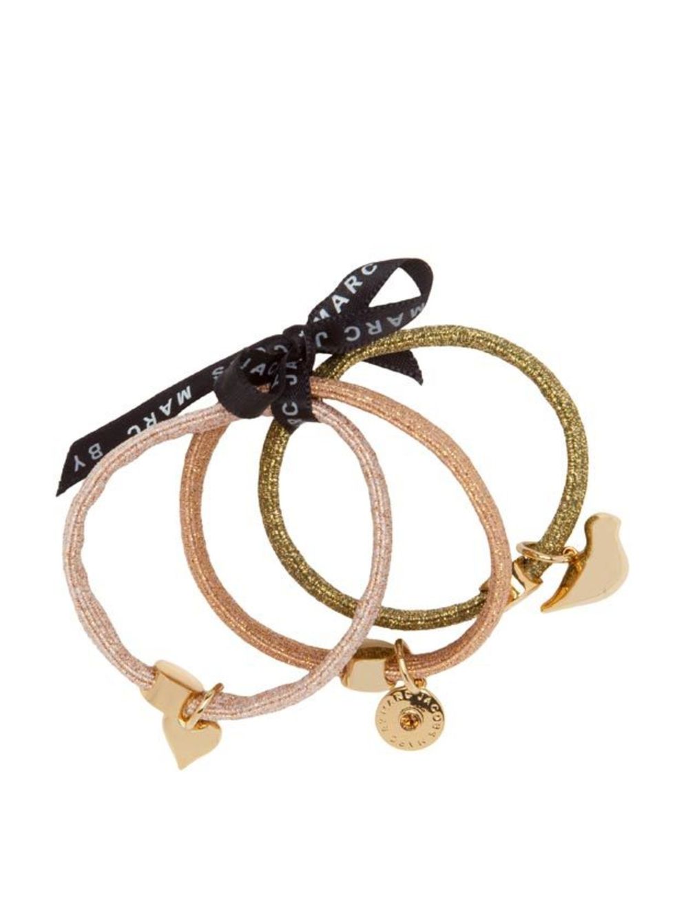 <p> </p><p>Wrapped around your hair or even around your wrist, these cute hair bands will add sparkle during the festive season. Or if youre feeling generous, they also make the perfect stocking filler. Marc by Marc Jacobs gold hair bands, £25, at <a hre