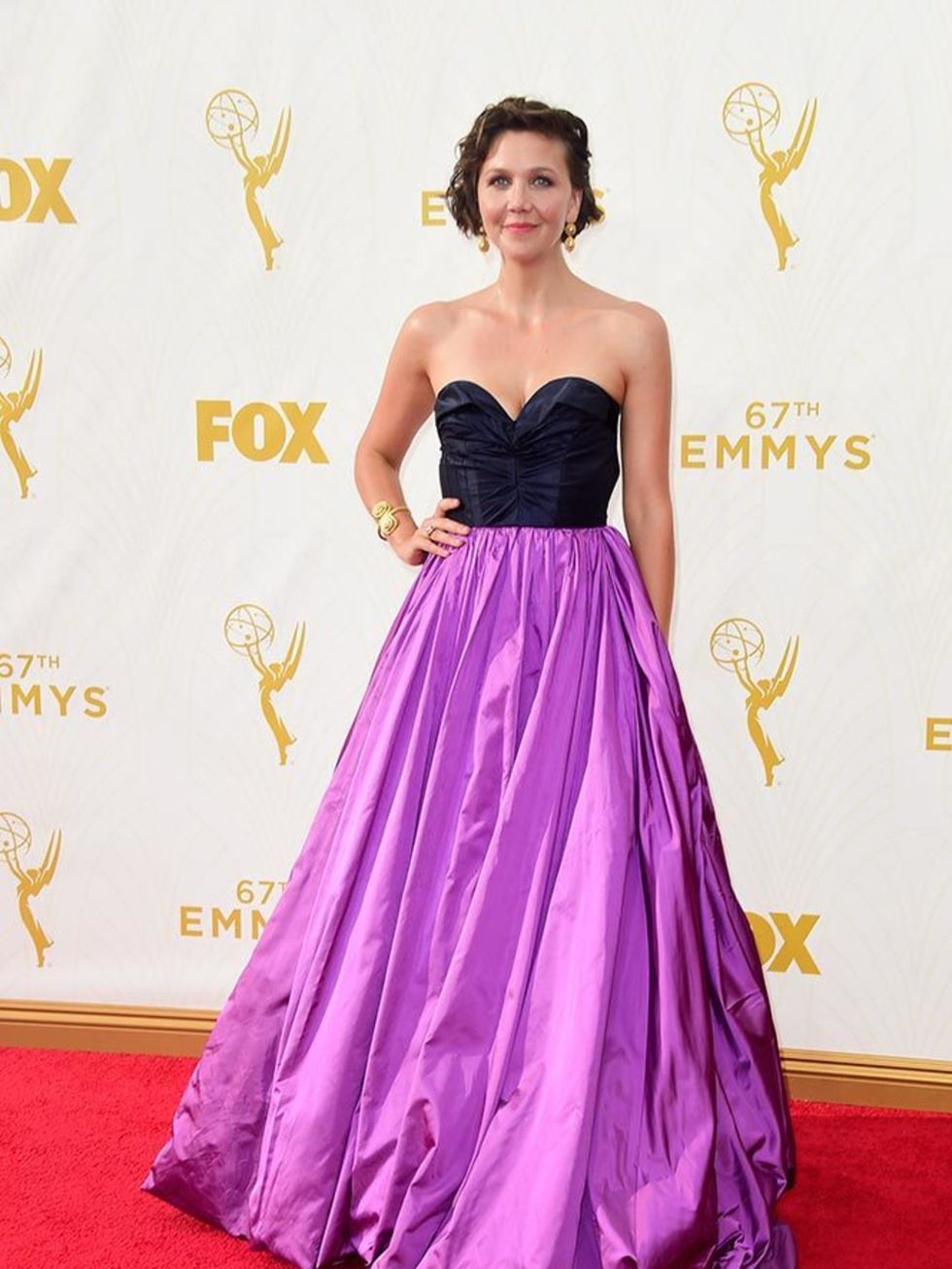 Maggie Gyllenhaal at the Emmy Awards in LA, September 2015.