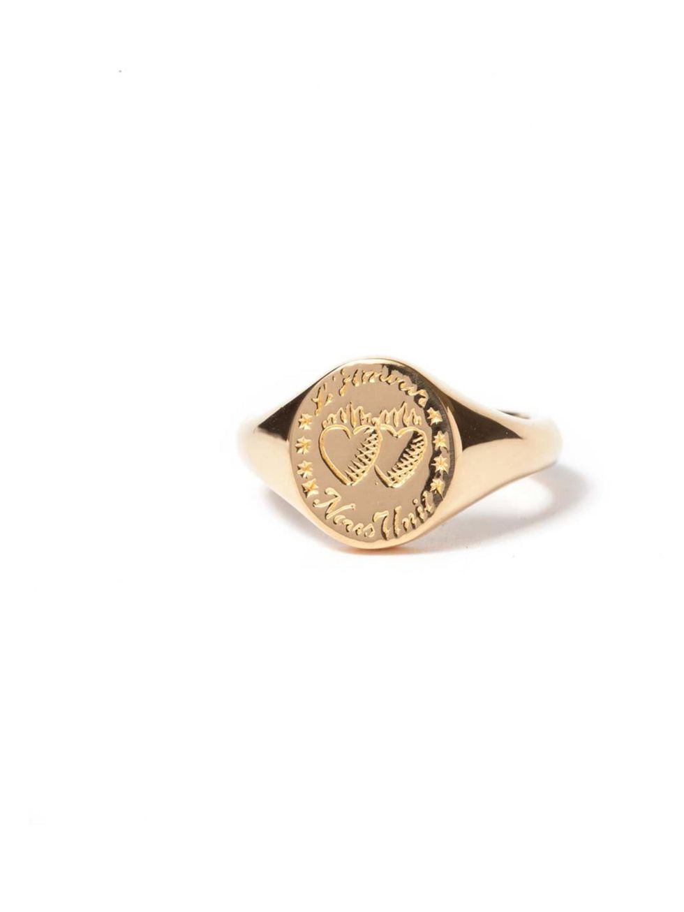 <p>A very romantic take on a signet ring. This will look like a family heirloom when you wear it - which will be all the time, since it's too pretty to ever take off... <a href="http://www.lauraleejewellery.com/boutique/index.php?_a=viewProd&productId=98"