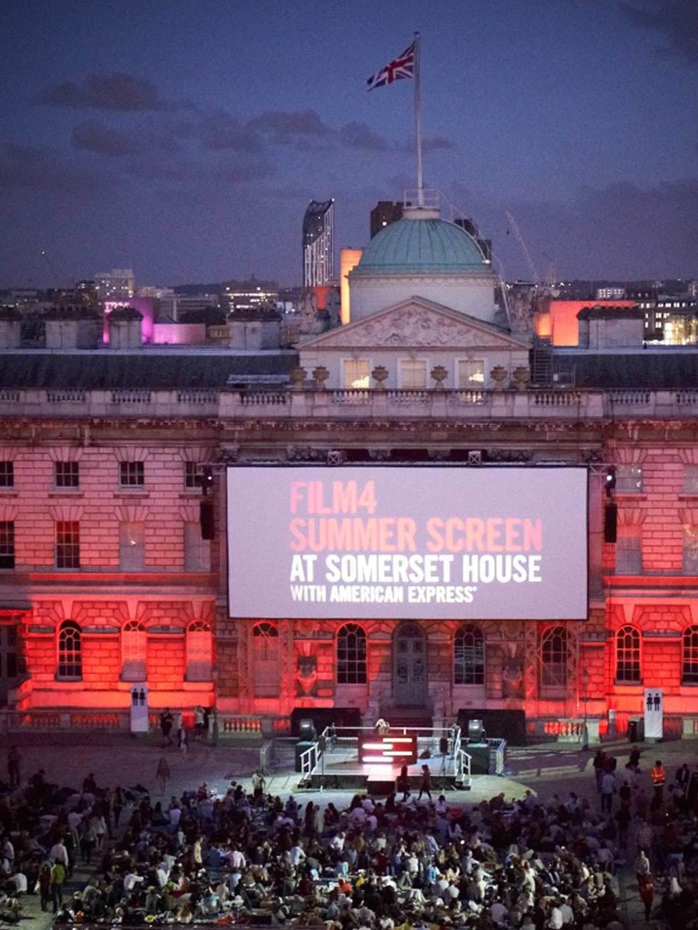 <p>Classics movies, picnics and surround sound make <a href="http://www.elleuk.com/star-style/news/film-four-at-somerset-house-london-outdoor-open-air-cinema-screening-premieres-about-time-and-prince-avalanche">Somerset Houses</a> outdoor cinema an unmis