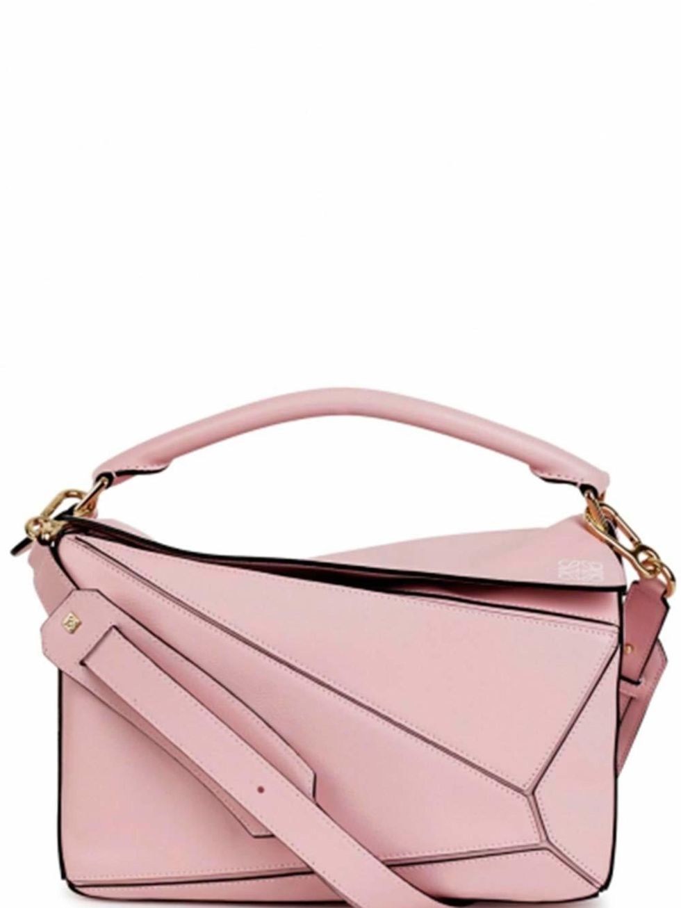 peek at my Loewe Puzzle bag in March, Pink Loewe Leather Pouch