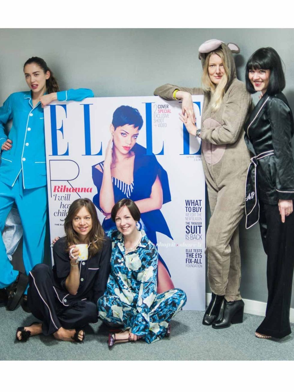 <p>Quick stop into the office for a shoot for the <a href="http://www.standard.co.uk/news/dispossessed/londoners-brave-the-weather-to-join-great-jimjamboree-8536015.html">Evening Standard</a>. The girls in glam PJ's, plus me in my monkey onesie. </p>